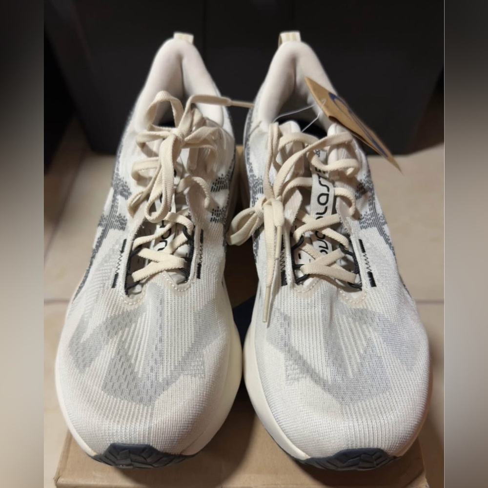 Asics Novablast 5 Oatmeal and Black Running Shoes